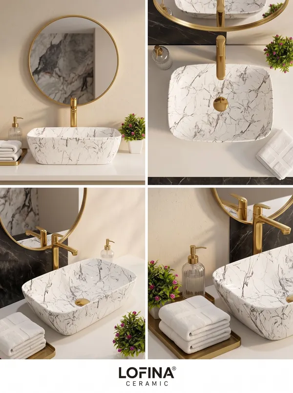 White_And_Grey_Glossy_Rectangle_Table_Top_Ceramic_Wash_Basin