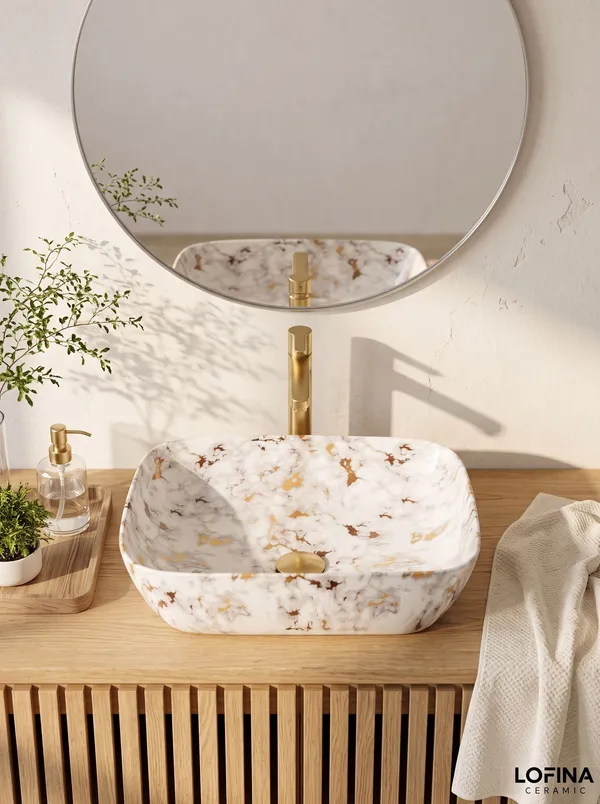 White_And_Gold_Glossy_Rectangle_Table_Top_Ceramic_Wash_Basin