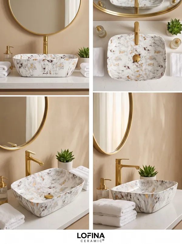 White_And_Gold_Glossy_Rectangle_Table_Top_Ceramic_Wash_Basin