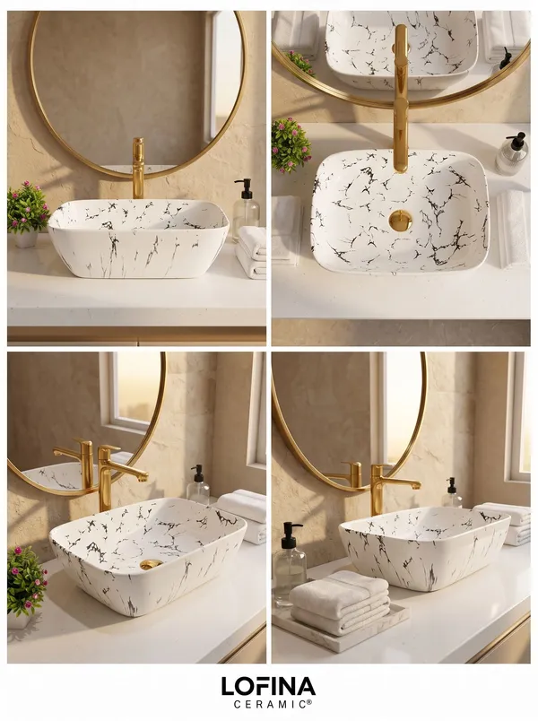 White_And_Black_Glossy_Rectangle_Table_Top_Ceramic_Wash_Basin
