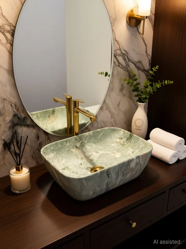 Mottled_Green_Glossy_Rectangle_Table_Top_Ceramic_Wash_Basin