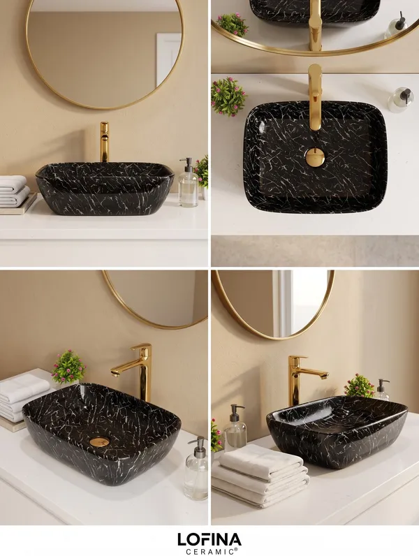 White_And_Black_Glossy_Rectangle_Table_Top_Ceramic_Wash_Basin