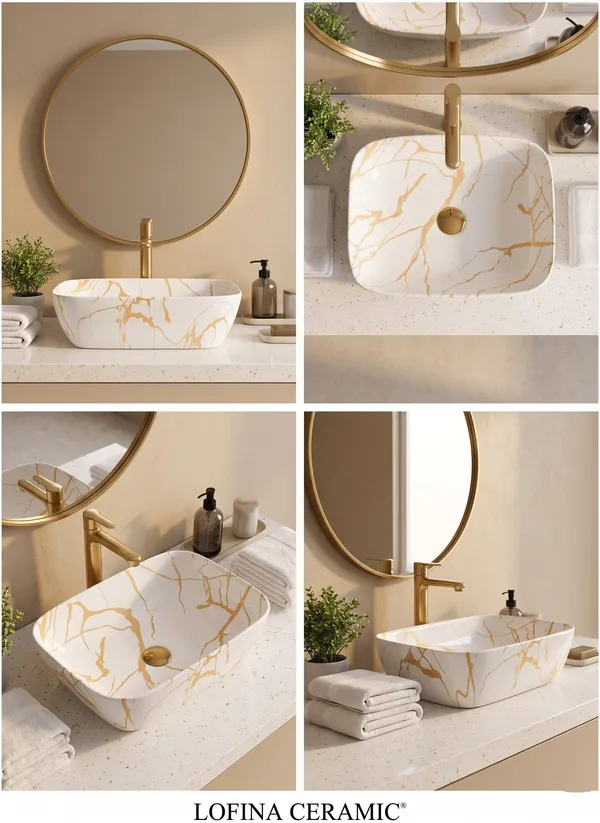 White_And_Gold_Glossy_Rectangle_Table_Top_Ceramic_Wash_Basin