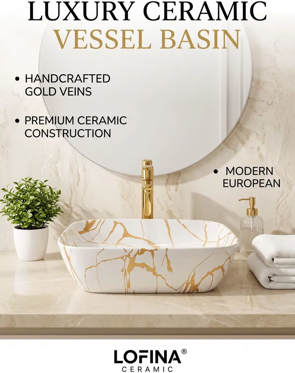 White_And_Gold_Glossy_Rectangle_Table_Top_Ceramic_Wash_Basin