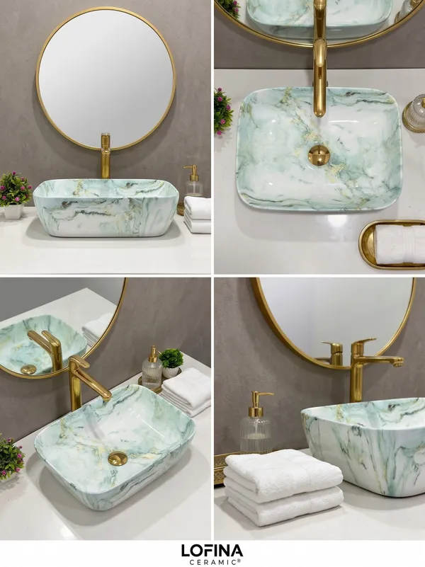 Green_Glossy_Rectangle_Table_Top_Ceramic_Wash_Basin