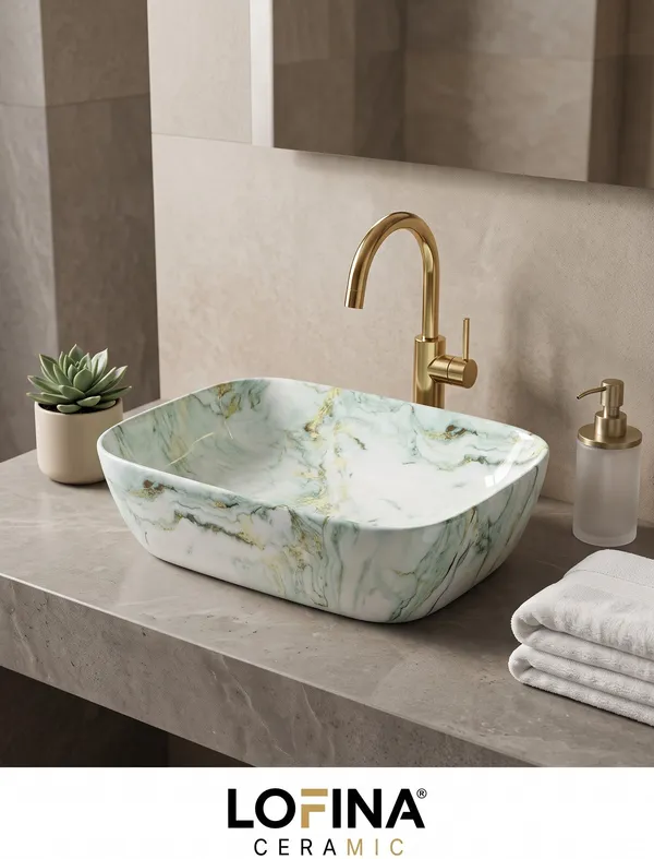 Green_Glossy_Rectangle_Table_Top_Ceramic_Wash_Basin