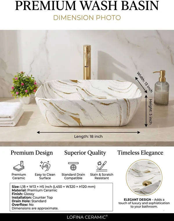 White_And_Brown_Glossy_Rectangle_Table_Top_Ceramic_Wash_Basin