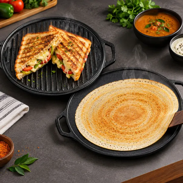 KOLBERRY_Cast_Iron_2-in-1_Reversible_Grill_&_Flat_Tawa_30_cm