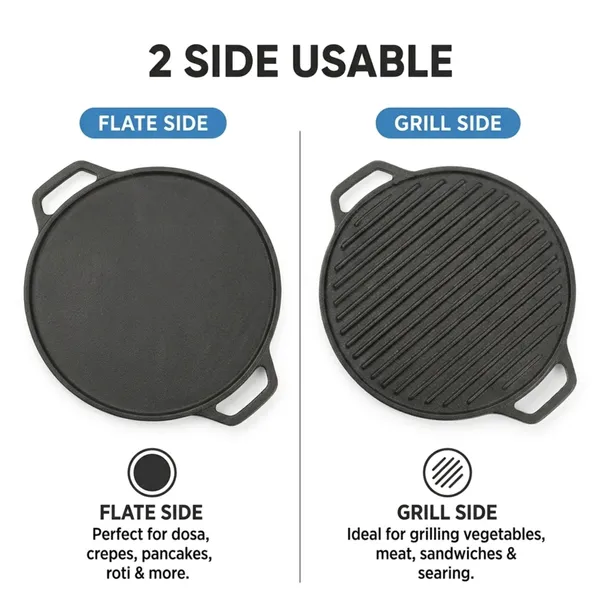 KOLBERRY_Cast_Iron_2-in-1_Reversible_Grill_&_Flat_Tawa_30_cm