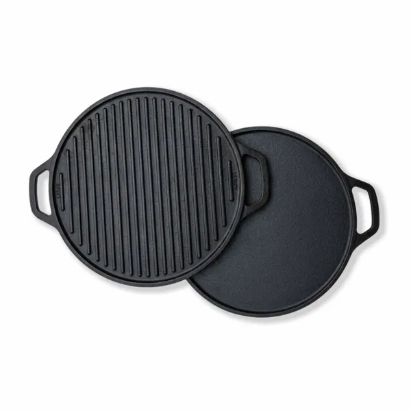 KOLBERRY_Cast_Iron_2-in-1_Reversible_Grill_&_Flat_Tawa_30_cm