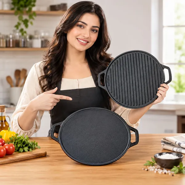 KOLBERRY_Cast_Iron_2-in-1_Reversible_Grill_&_Flat_Tawa_30_cm