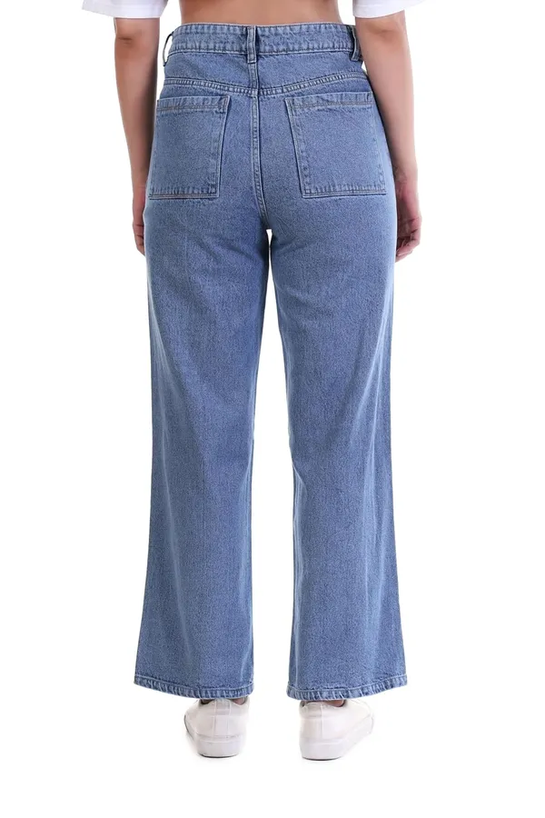 Women's_High_Rise_Wide_Leg_Baggy_Jeans_Classic_Five_Pocket_Casual_Wear