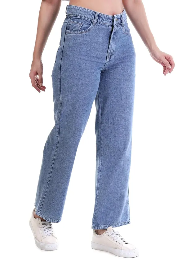 Women's_High_Rise_Wide_Leg_Baggy_Jeans_Classic_Five_Pocket_Casual_Wear