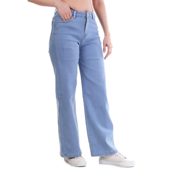 Women's_Ice_Blue_Baggy_Fit_Jeans_Stretchable_Wide_Leg_High_Rise_Casual_Wear