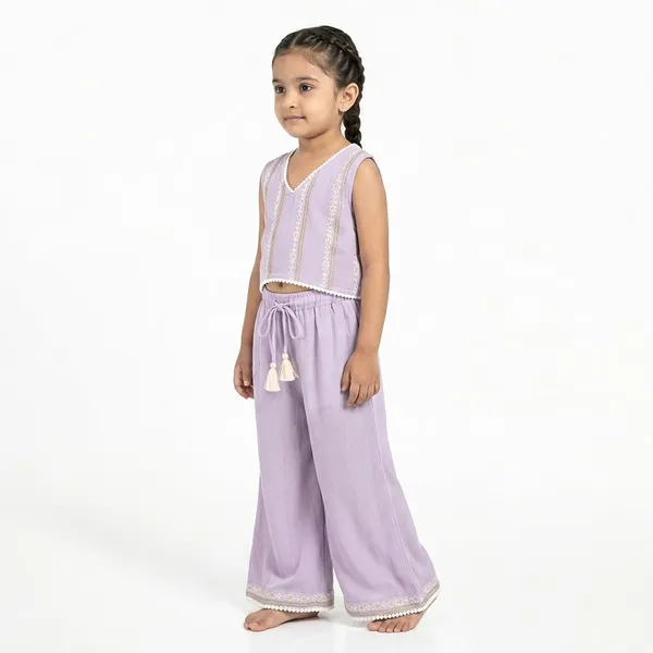 Lavender_Georgette_Sleeveless_Crop_Top_Palazzo_Set_With_Dupatta_For_Girls