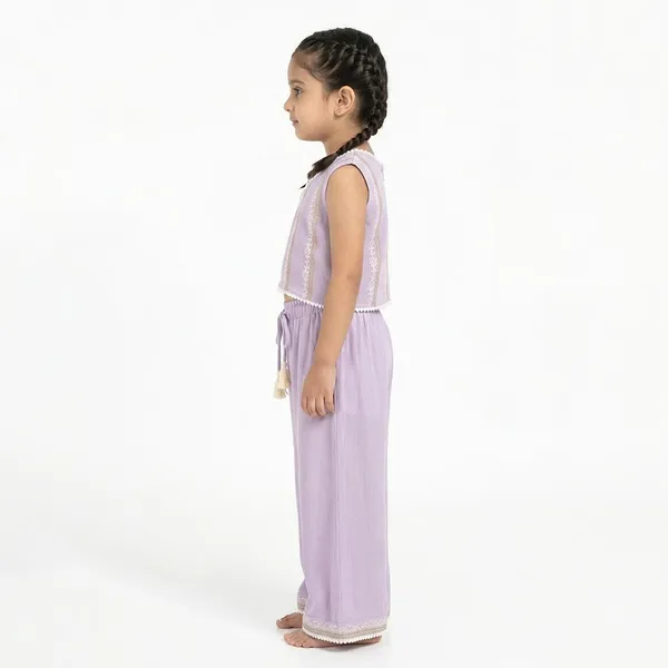 Lavender_Georgette_Sleeveless_Crop_Top_Palazzo_Set_With_Dupatta_For_Girls