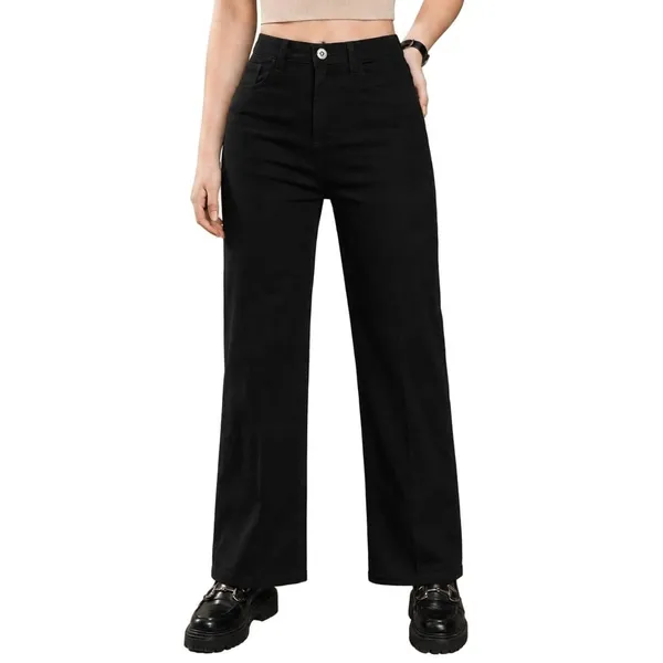 Black_Denim_Straight_Fit_Jeans_For_Women
