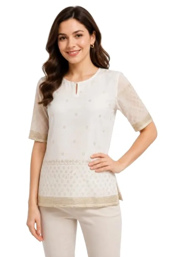 Women's_White_Georgette_Printed_Flared_Top_Casual_Party_And_Office_Fashion_Wear
