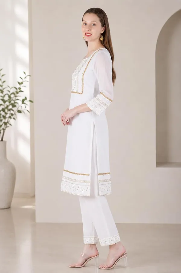 Designer_Georgette_Kurti_For_Women_With_Soft_Cotton_Lining_Ethnic_Festive_Wear