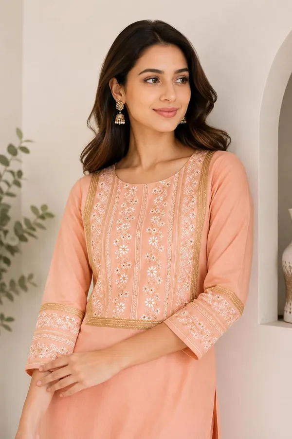 Designer_Georgette_Kurti_For_Women_With_Soft_Cotton_Lining_Comfortable_Ethnic_Wear