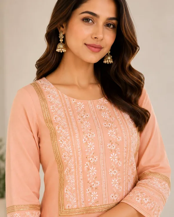 Designer_Georgette_Kurti_For_Women_With_Soft_Cotton_Lining_Comfortable_Ethnic_Wear
