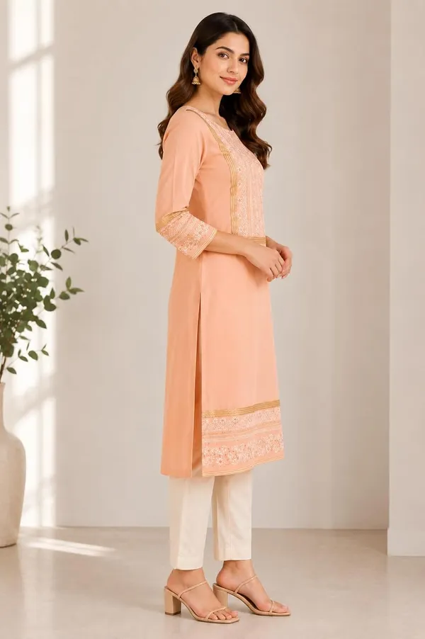 Designer_Georgette_Kurti_For_Women_With_Soft_Cotton_Lining_Comfortable_Ethnic_Wear