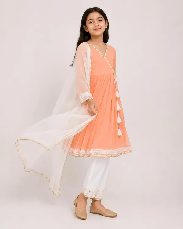 Girls_Light_Peach_Georgette_Ethnic_Set_With_Cotton_Lining_Festive_Traditional_Wear