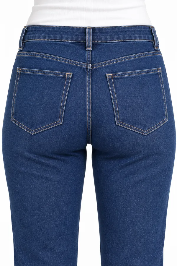Dark_Blue_Non-Stretch_Straight_Fit_Denim_Jeans_for_Women