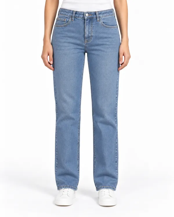 Light_Blue_Non-Stretch_Straight_Fit_Denim_Jeans_for_Women
