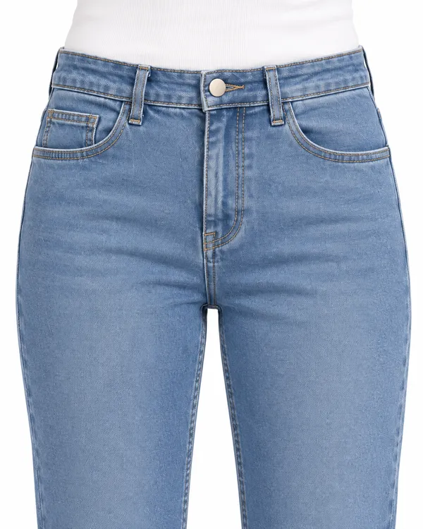 Light_Blue_Non-Stretch_Straight_Fit_Denim_Jeans_for_Women