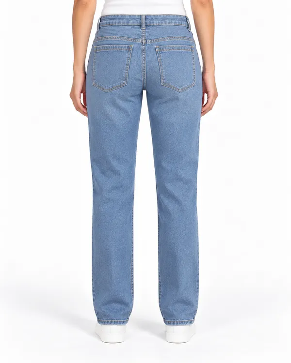 Light_Blue_Non-Stretch_Straight_Fit_Denim_Jeans_for_Women
