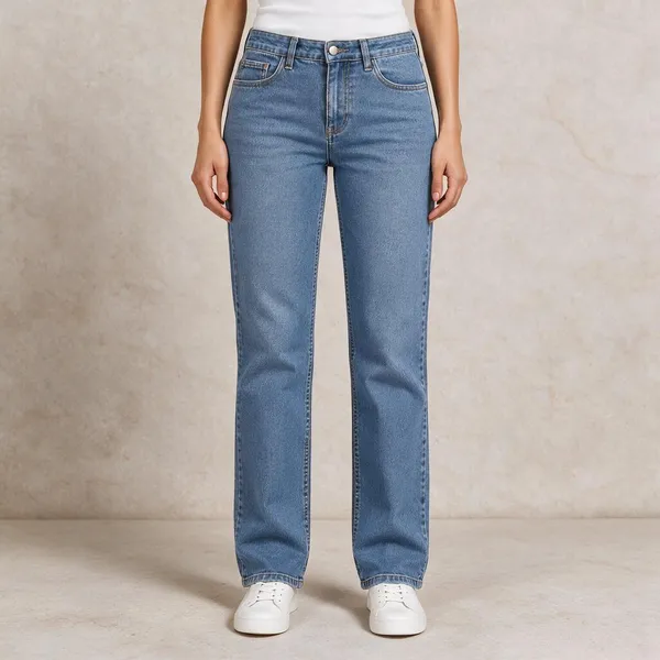 Light_Blue_Denim_Straight_Fit_Jeans_For_Women
