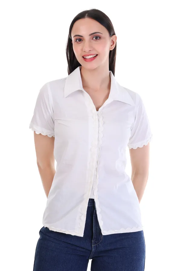 Women's_White_Cotton_Short_Sleeve_Shirt