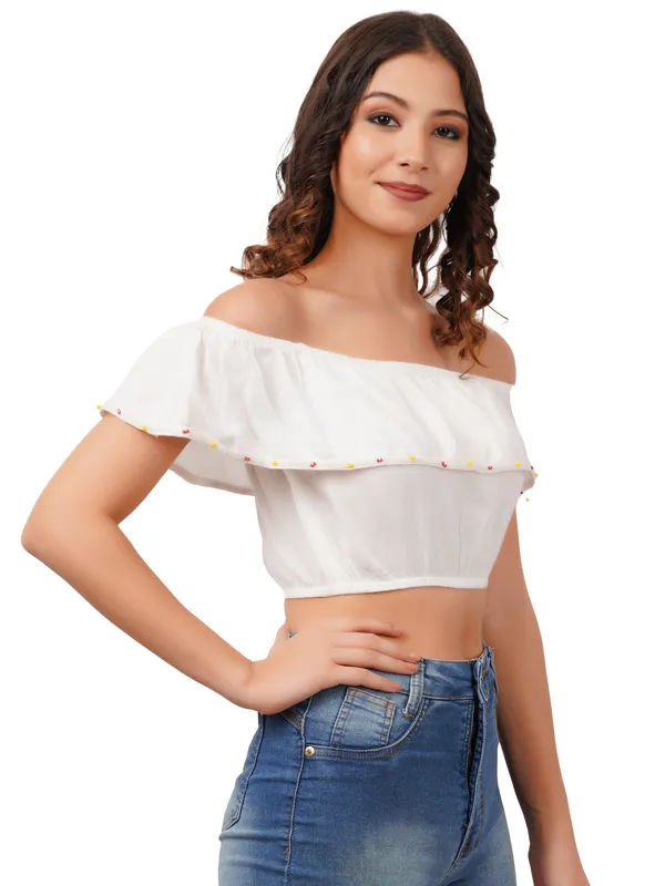 Women's_White_Off-Shoulder_Ruffle_Rayon_Crop_Top