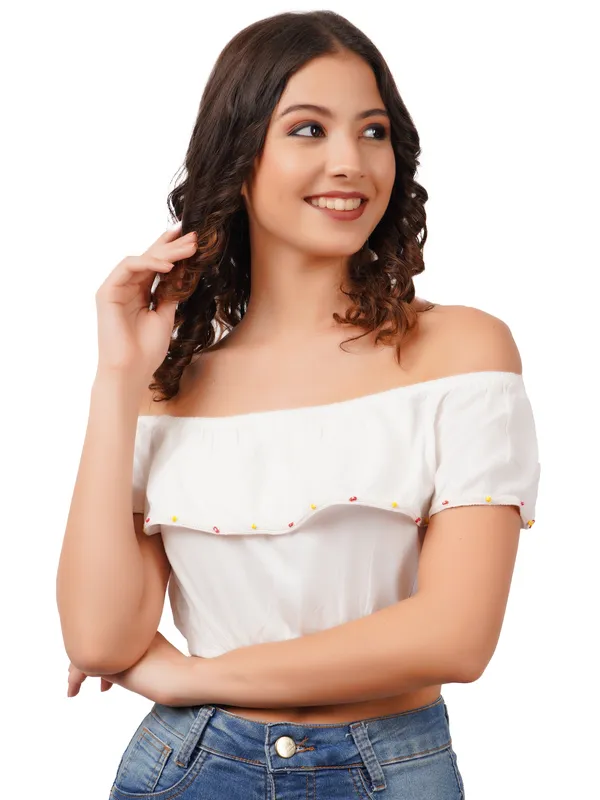 Women's_White_Off-Shoulder_Ruffle_Rayon_Crop_Top