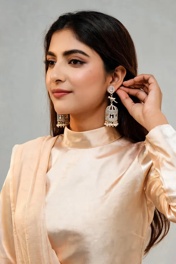 Gold_Steel_Crystal_Bird_Cage_Jhumka_Earrings_For_Women_Pack_Of_2