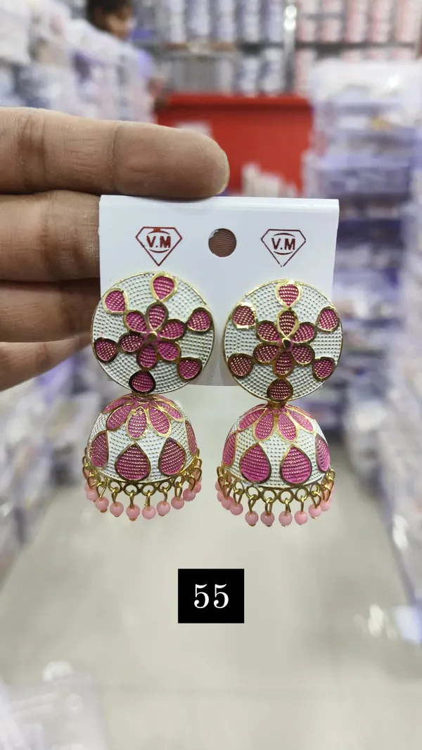 Multi_Steel_Floral_Jhumka_Earrings_For_Women_Pack_Of_3