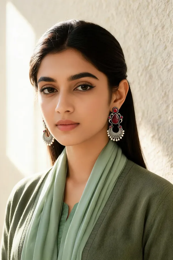Silver_Steel_Red_Stone_Chandbali_Earrings_For_Women_Pack_Of_3