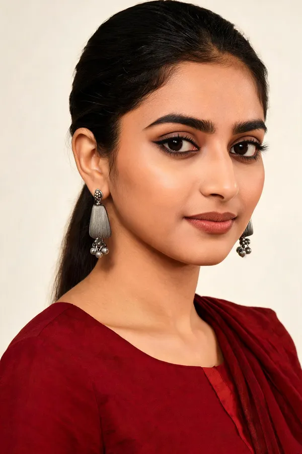 Silver_Steel_Oxidized_Jhumka_Earrings_For_Women