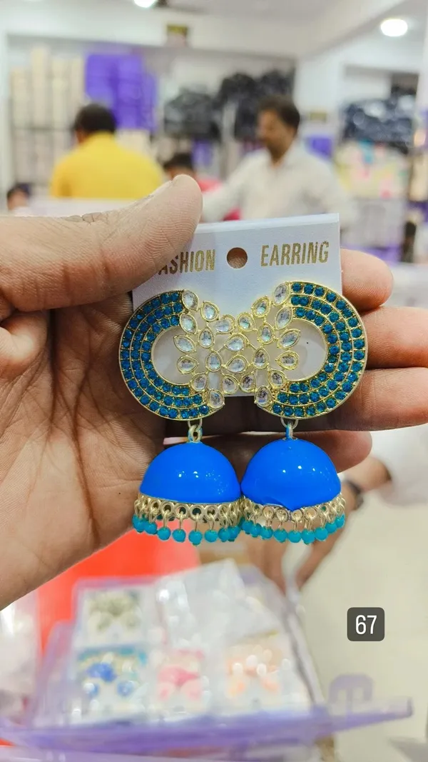 Blue_Steel_Stone_Studded_Jhumka_Earrings_For_Women_Pack_Of_2