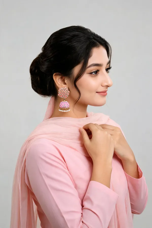 Multi_Steel_Floral_Jhumka_Earrings_For_Women_Pack_Of_3