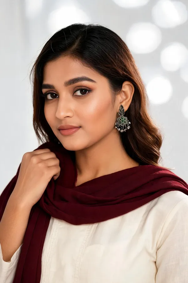 Silver_Steel_Oxidized_Jhumka_Earrings_For_Women_Pack_Of_2