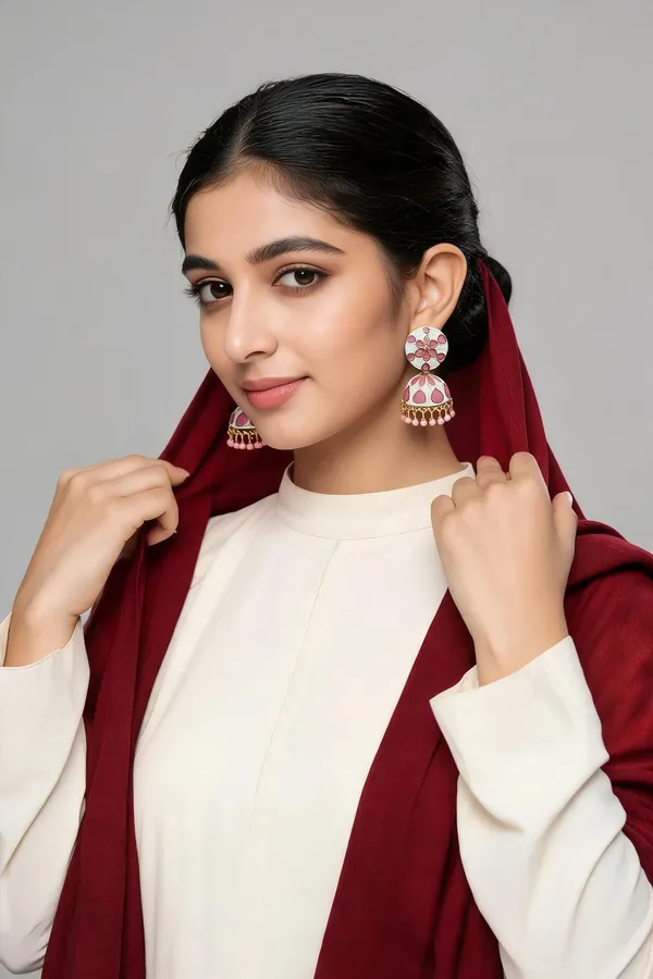 Multi_Steel_Floral_Jhumka_Earrings_For_Women_Pack_Of_3