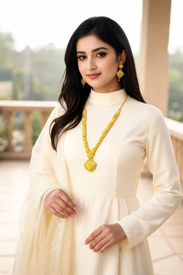 Gold_Steel_Necklace_And_Earrings_Set_For_Women_Pack_Of_2