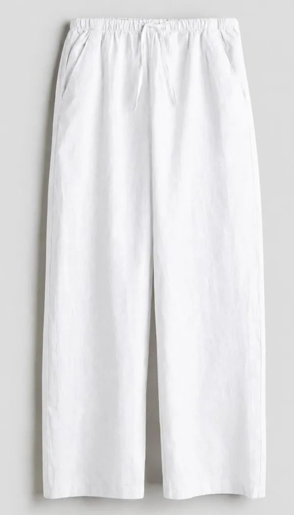 White_Linen_Relaxed_Fit_Pajama_Pants_For_Men