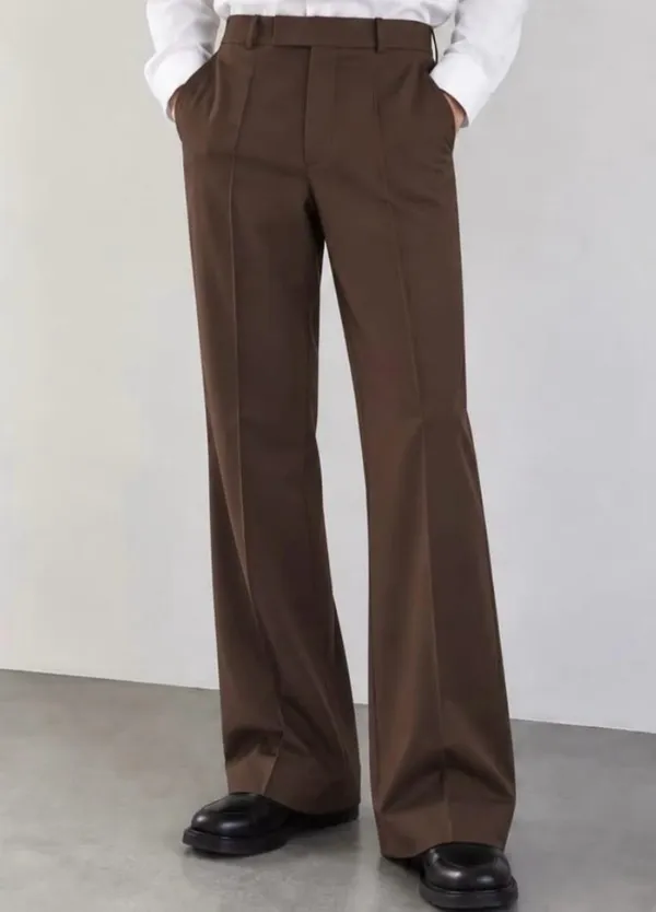 Brown_Armani_Bootcut_Trousers_For_Men