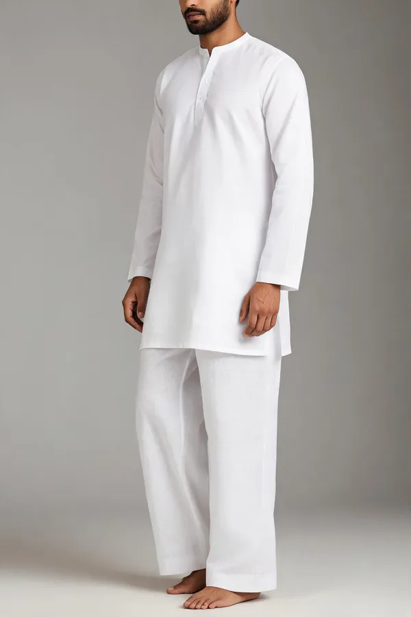 White_Linen_Relaxed_Fit_Pajama_Pants_For_Men