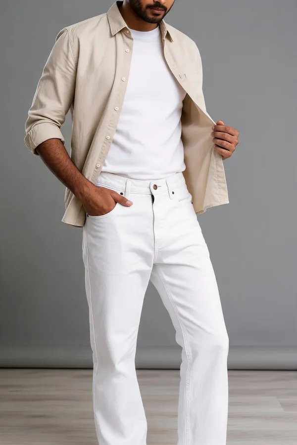 White_Denim_Straight_Fit_Jeans_For_Men