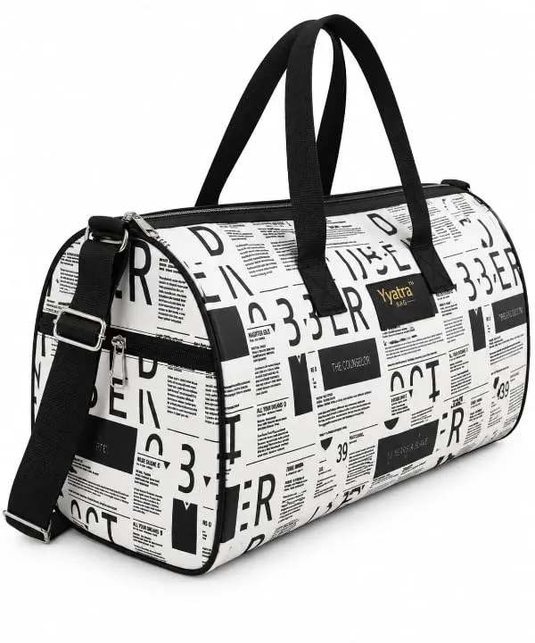 Travel_Bag_Newspaper_Print_Bag_For_Women_Girls_Casual_Shoulder_Handbag_Tote_Bag_For_Shopping_Luggage_Bag