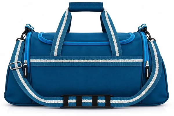 Travel_Duffle_Bag_For_Men_Women_Padded_Fabric_Stitching_Blue_Colour